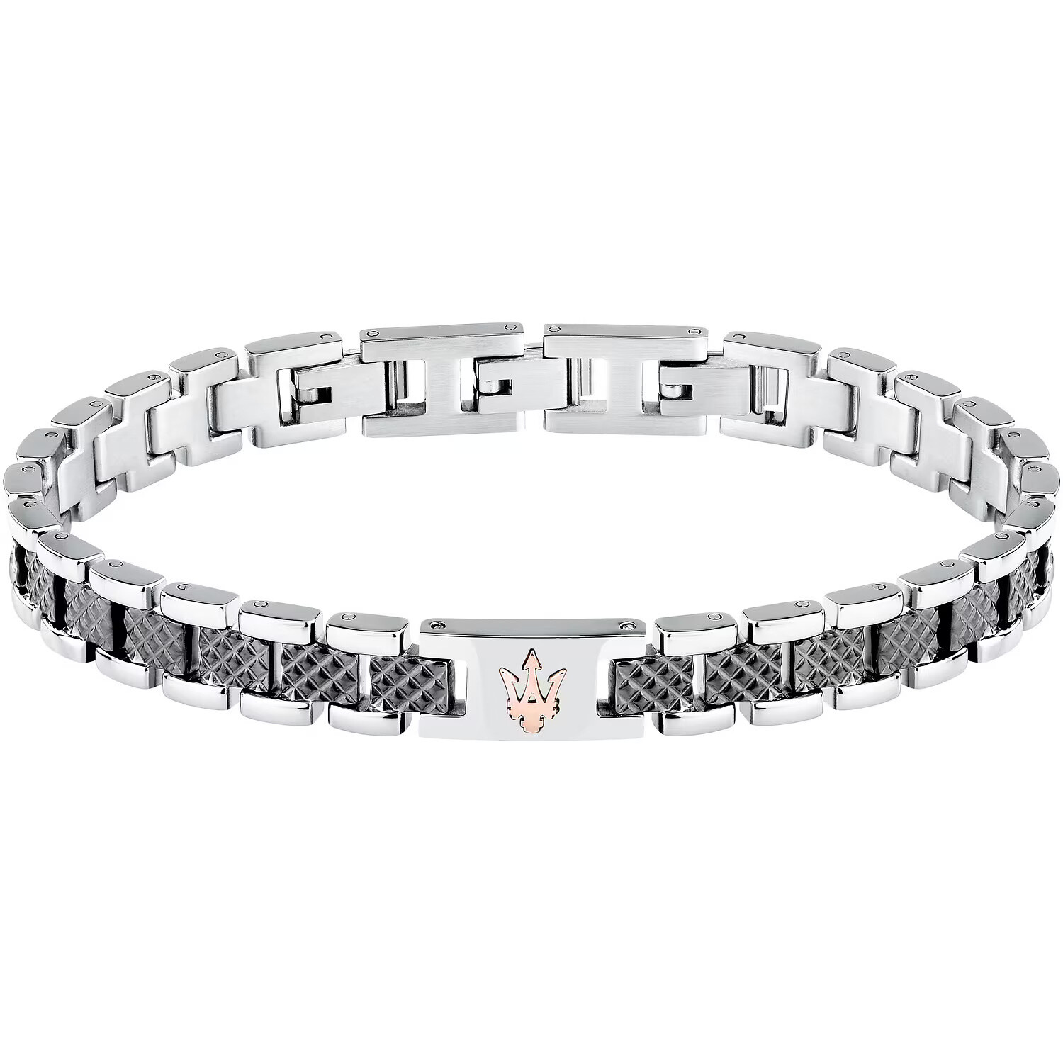 Maserati Ikonický ocelový náramek pro muže Iconic JM225AVD86