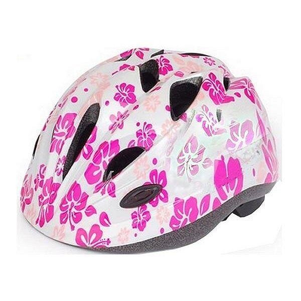 Nexelo Funny Bílá Květy S 48 - 52 cm - S přilba