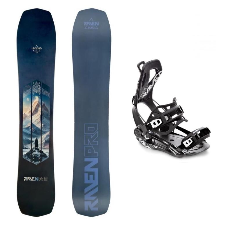Raven PRO Legend snowboard + Raven Fastec FT360 black snowboardové vázání
