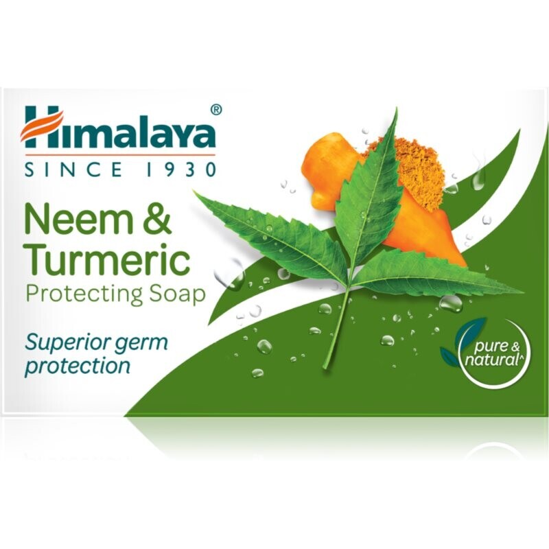 Himalaya Herbals Neem & Turmeric antibakteriální mýdlo s antibakteriální přísadou 75 g