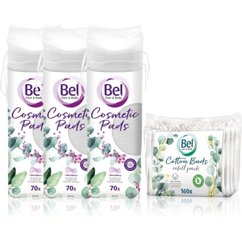 Bel Face & Body Cosmetic Pads + Cotton Buds výhodné balení