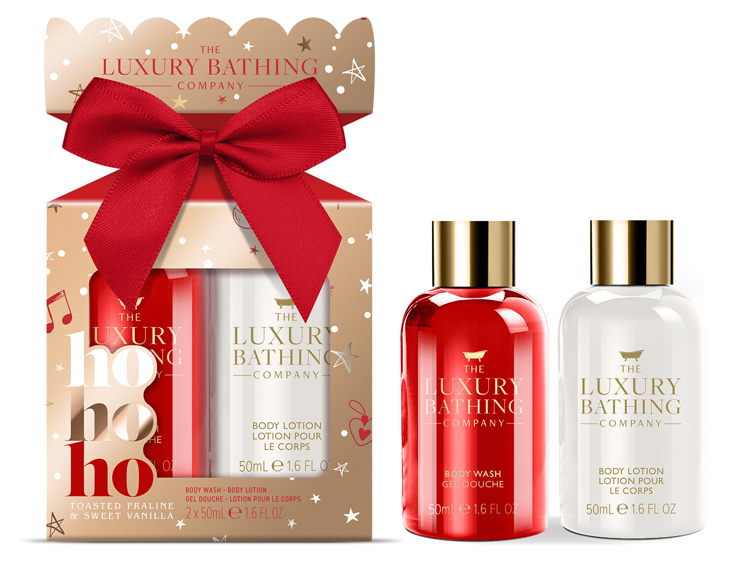 The Luxury Bathing Company Dárková sada Pralinka & Vanilka 2 ks
