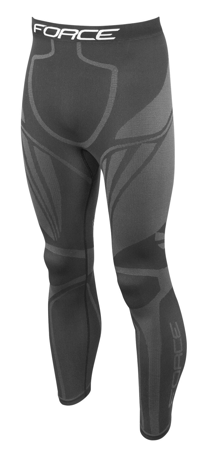kalhoty/funkční prádlo FORCE FROST černé - S-M