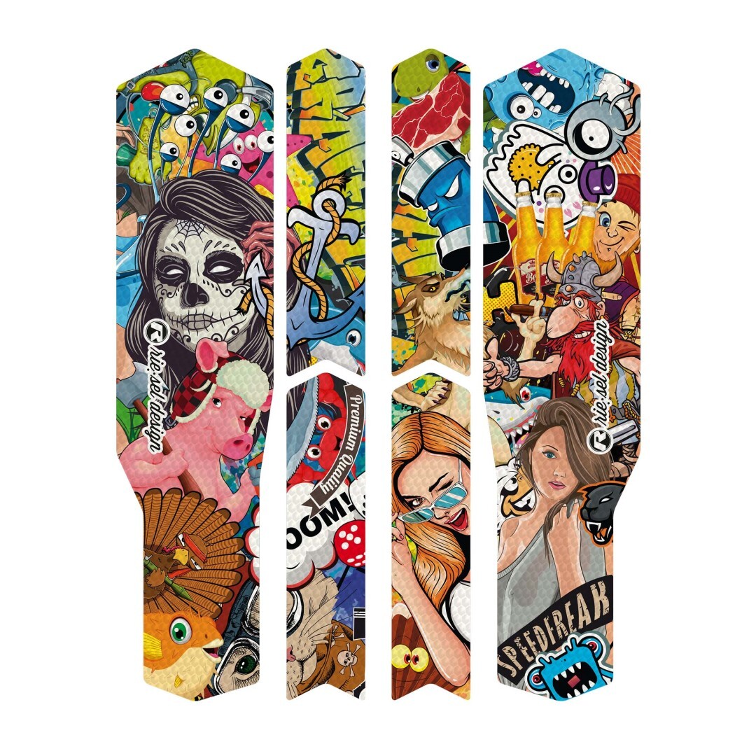 Fólie pod řetěz Riesel: TAPE 3000 stickerbomb