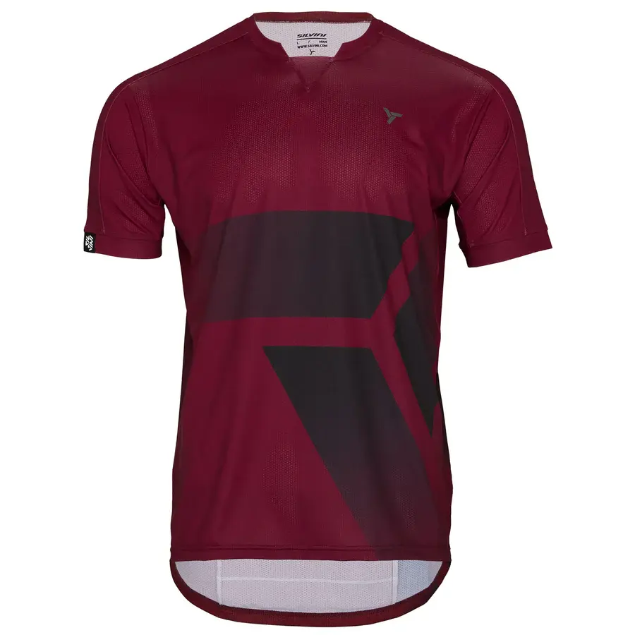 pánský cyklo dres Gallo, merlot-black - L