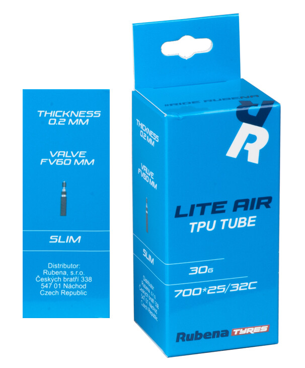 Duše RUBENA TPU 700x25C/32C FV 60mm v krabičce