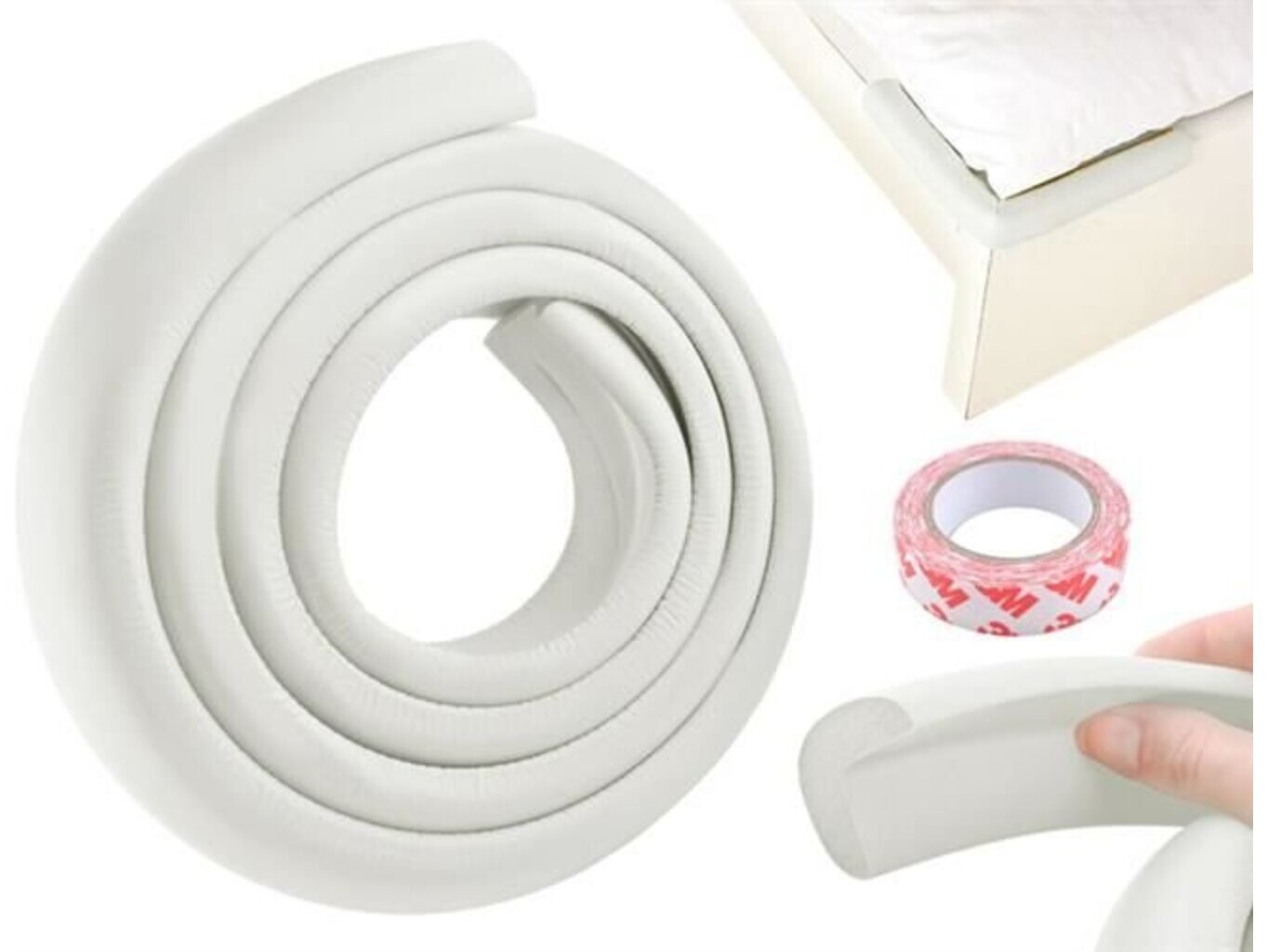 Ruhhy Pěnová páska 1,1cm x 3cm x 200cm Barva: Bílá