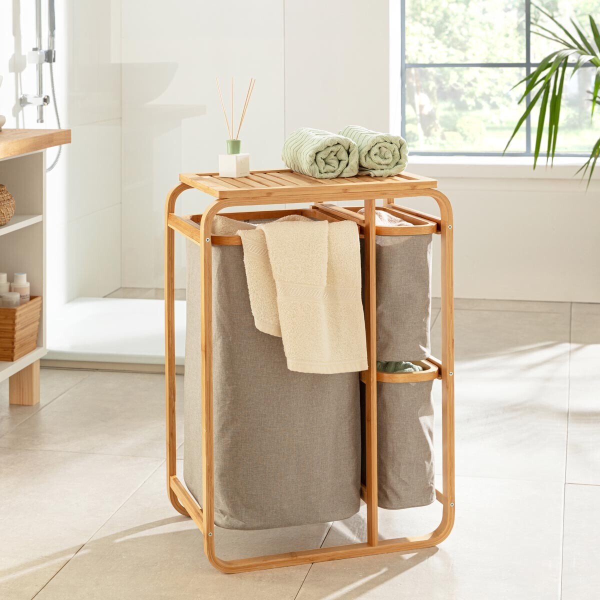 Die moderne Hausfrau Bambusový koš na prádlo