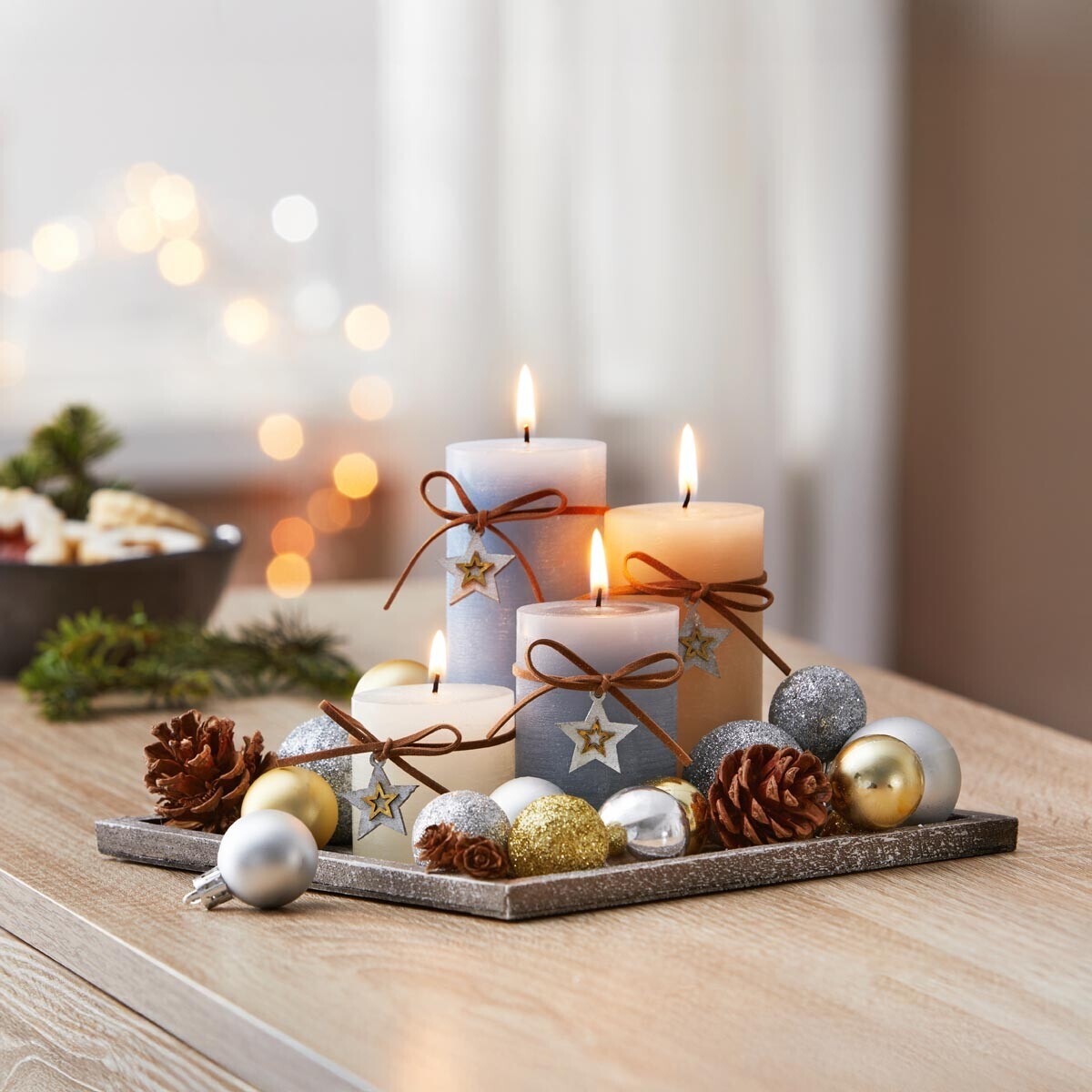 Die moderne Hausfrau Dekorační sada se svíčkami Vánoční kouzlo