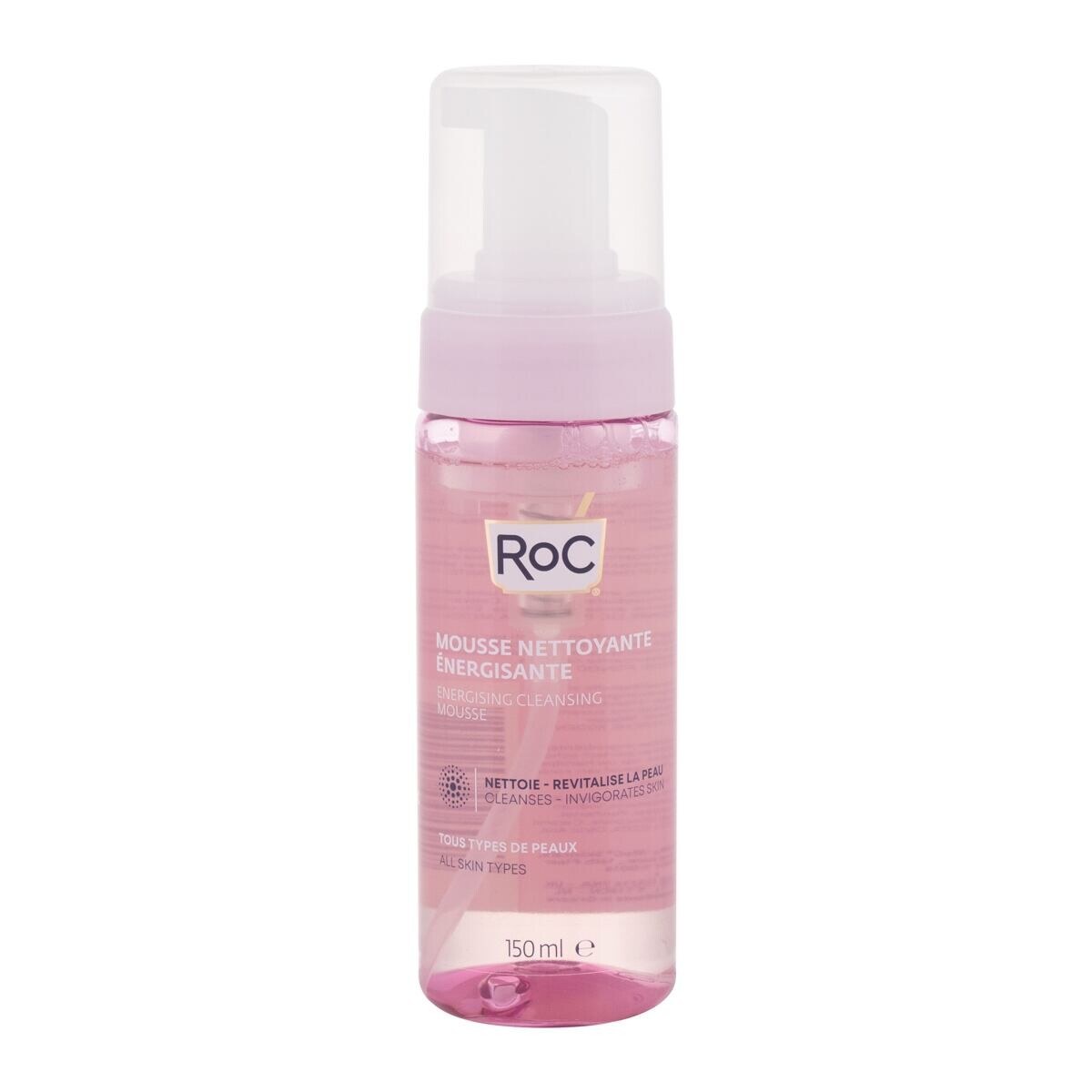 RoC Energising Cleansing Mousse čisticí pěna na všechny typy pleti 150 ml pro ženy
