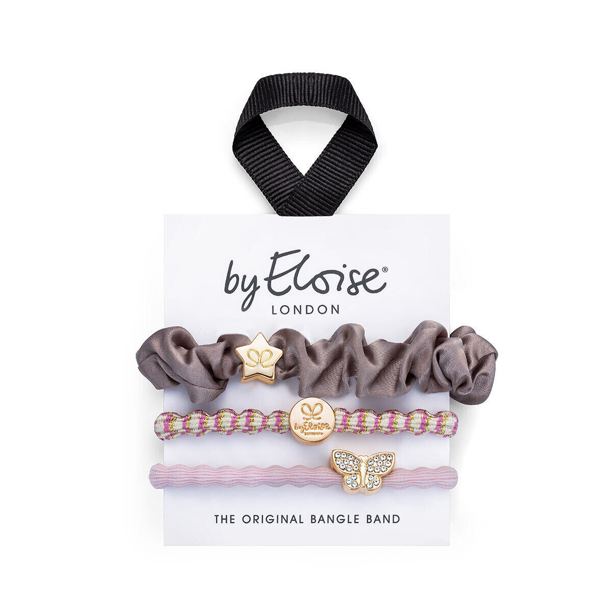 By Eloise London Bangle Set Butterfly Garden set gumiček do vlasů pro ženy