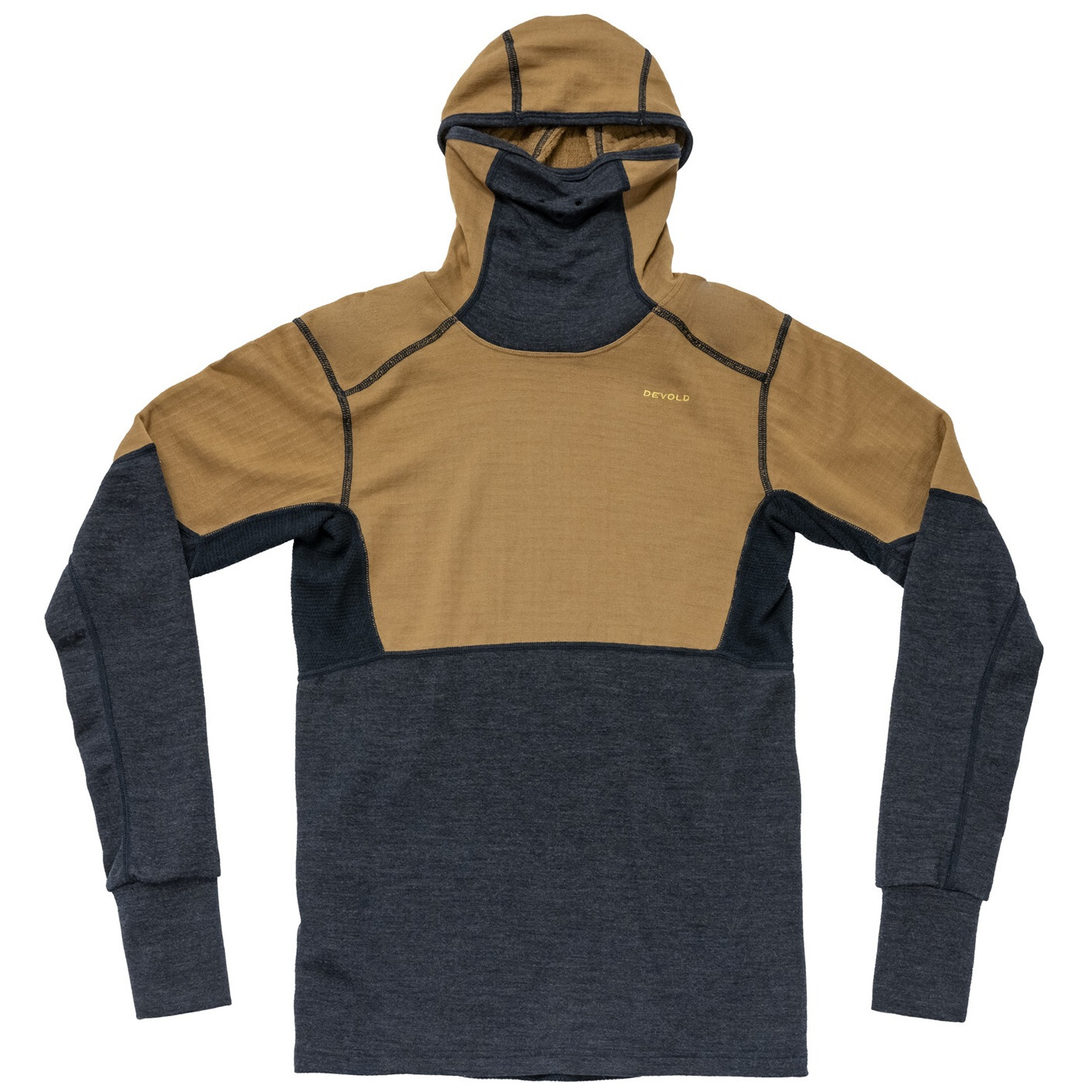 Dámská funkční mikina Devold Expedition Arctic Pro Hoodie Wmn Velikost: M / Barva: hnědá/černá