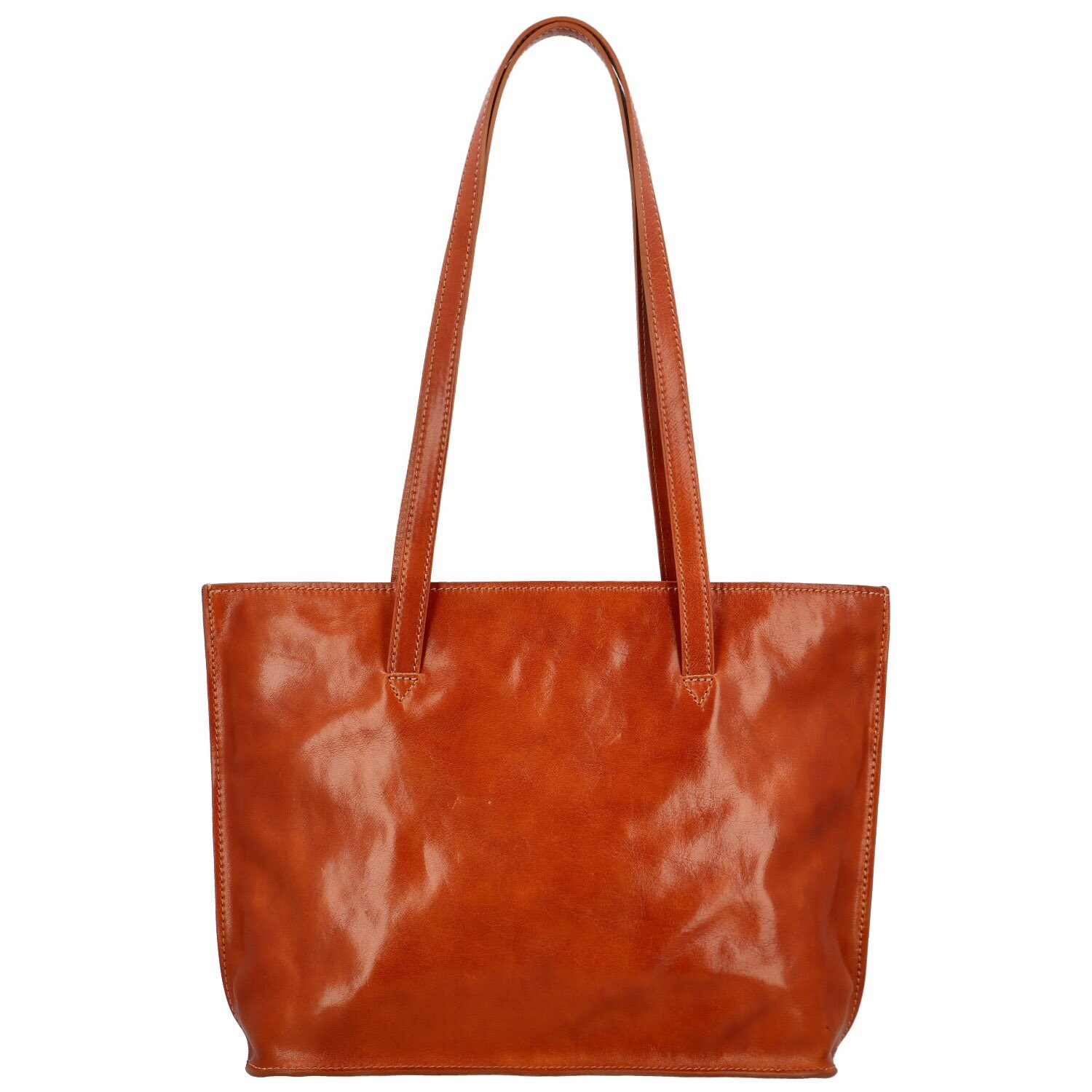 Stylová a praktická dámská kožená taška Josette new, koňaková