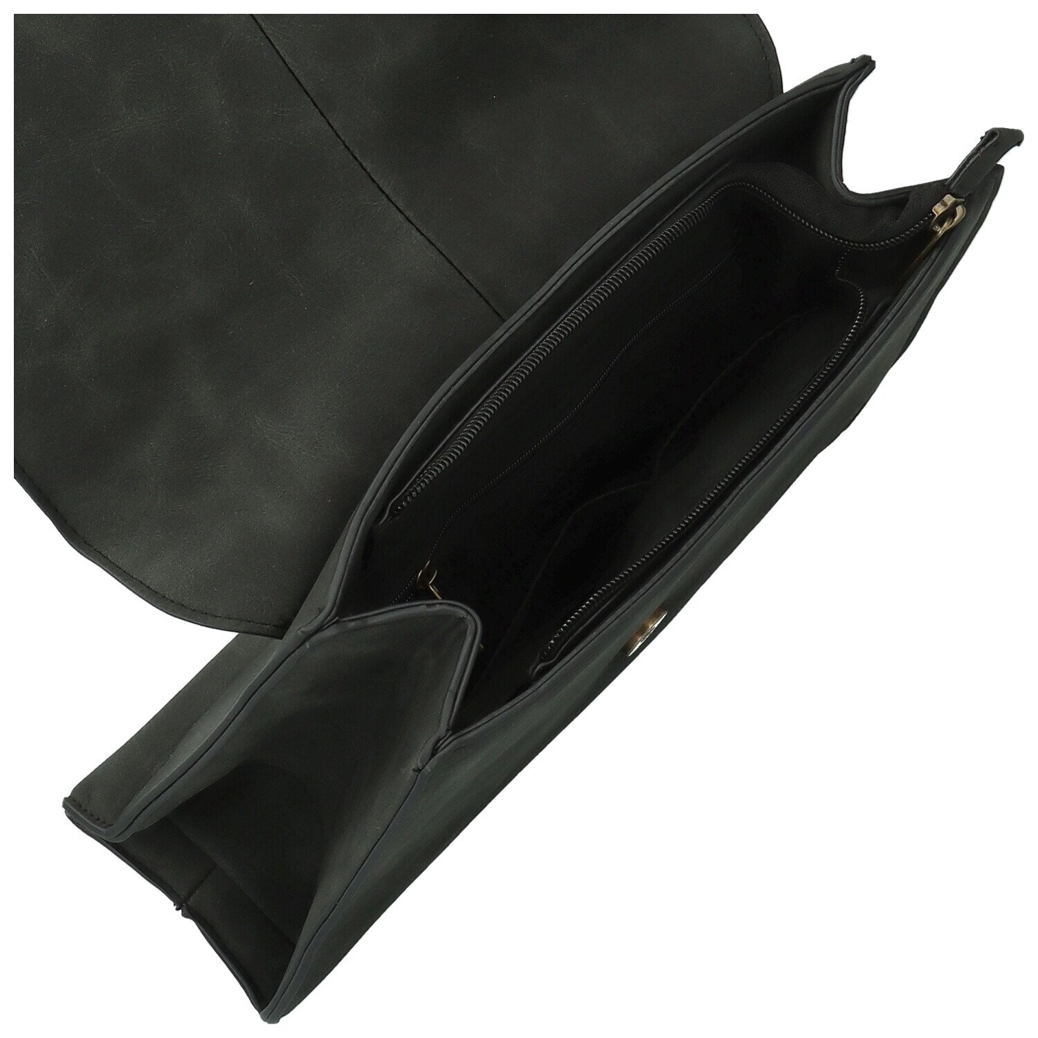 Módní dámská koženková kabelka do ruky Sira, černá