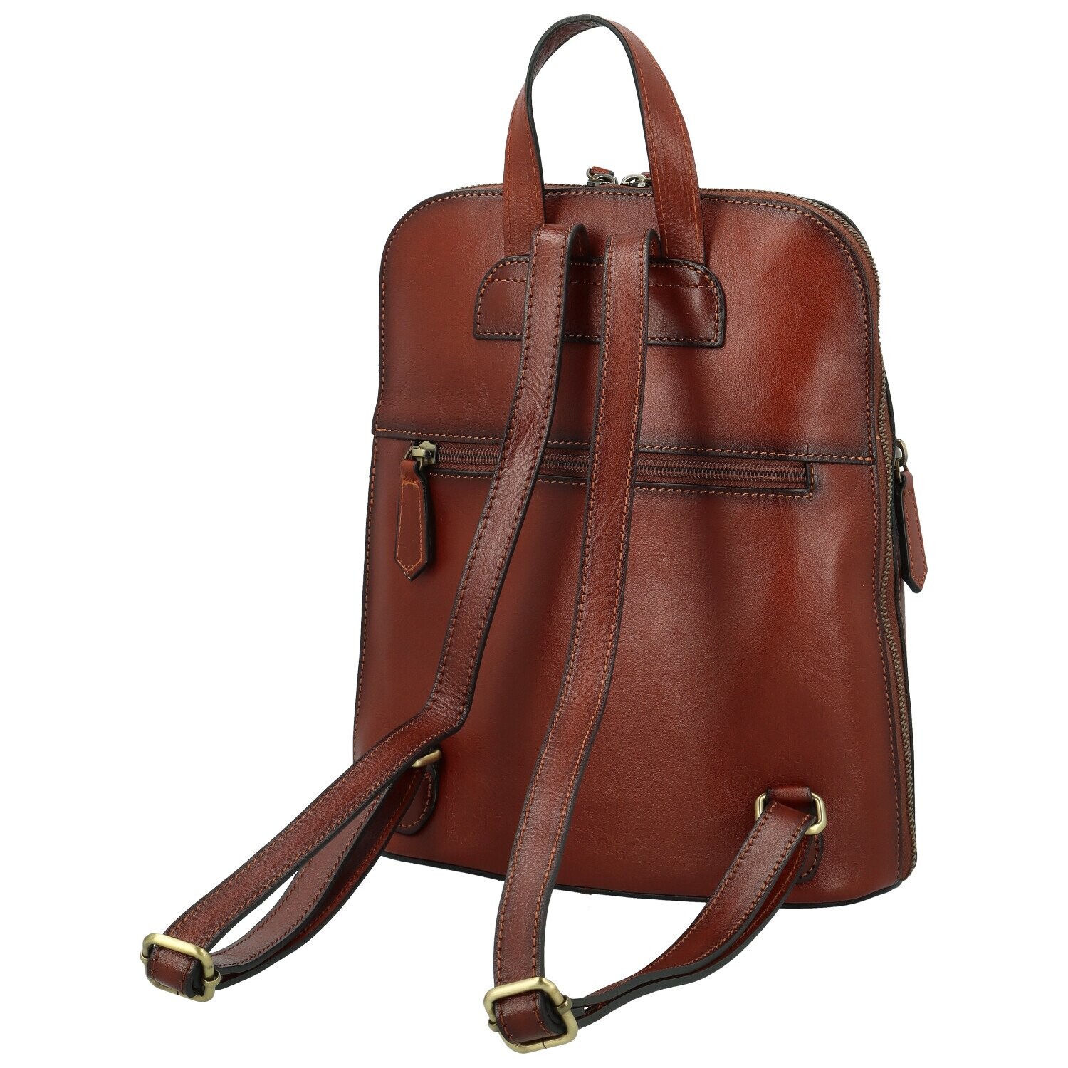 Luxusní dámský kožený batoh Katana Sayre, hnědý