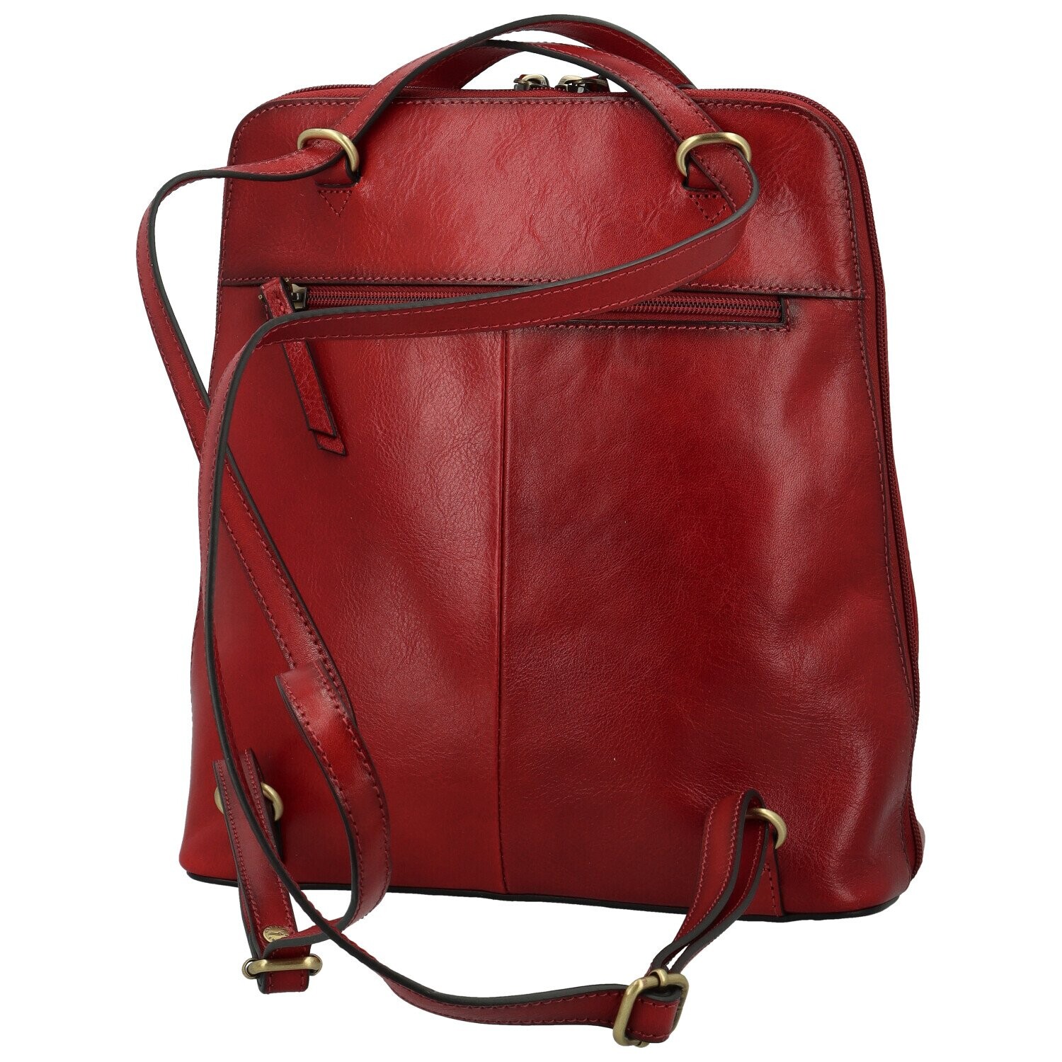 Luxusní dámský kožený kabelko-batoh Katana Ruixue, vínový