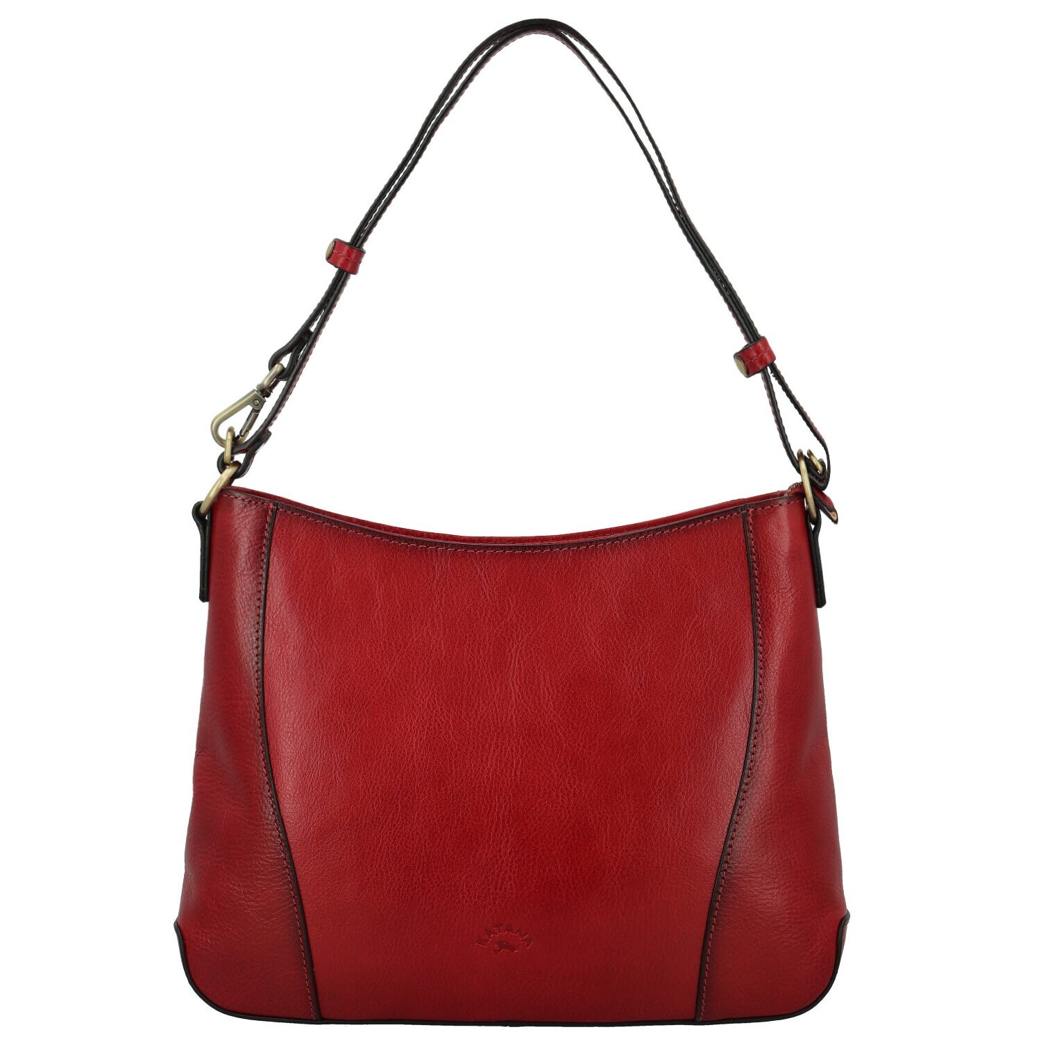 Elegantní dámská kožená kabelka na rameno Katana Tenga, vínová