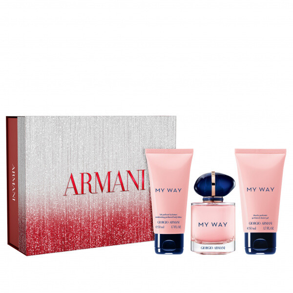 Giorgio Armani My Way dárková sada (parfémová voda 50 ml + tělové mléko 50 ml + sprchový gel 50 ml) dámská