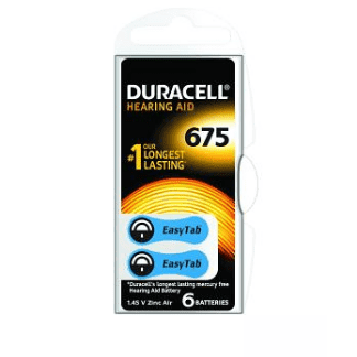 Duracell DA675 baterie do naslouchadel 6ks - II. jakost