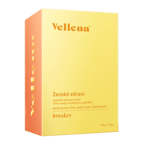Vellena Ženské zdraví Broskev 30x4.5g - II. jakost