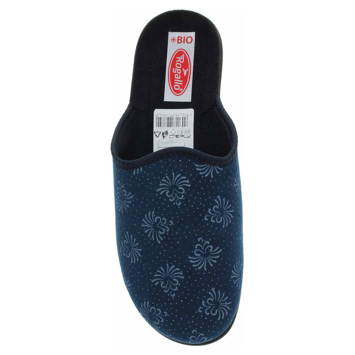 Ecco Dámské domácí pantofle Rogallo 29784 modrá 23500776