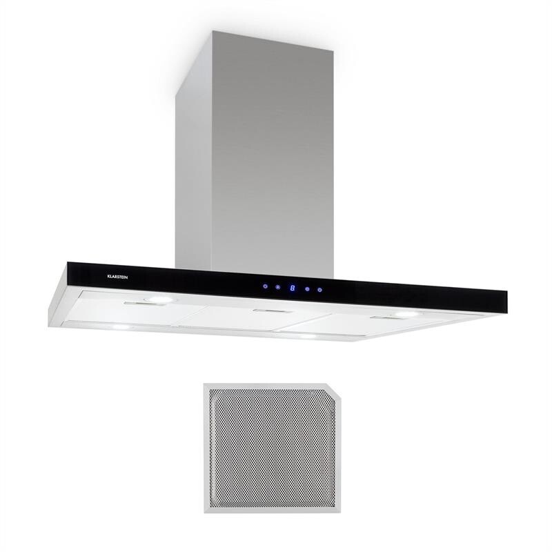 Klarstein Madonna, odsavač par, sada na recirkulační provoz, 90 cm, 500 m³/h, filtr s aktivním uhlím