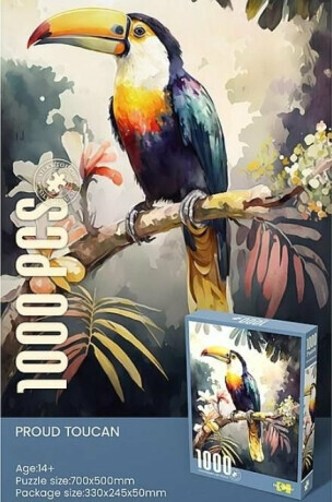 Puzzle Hrdý tukan (1000 dílků)