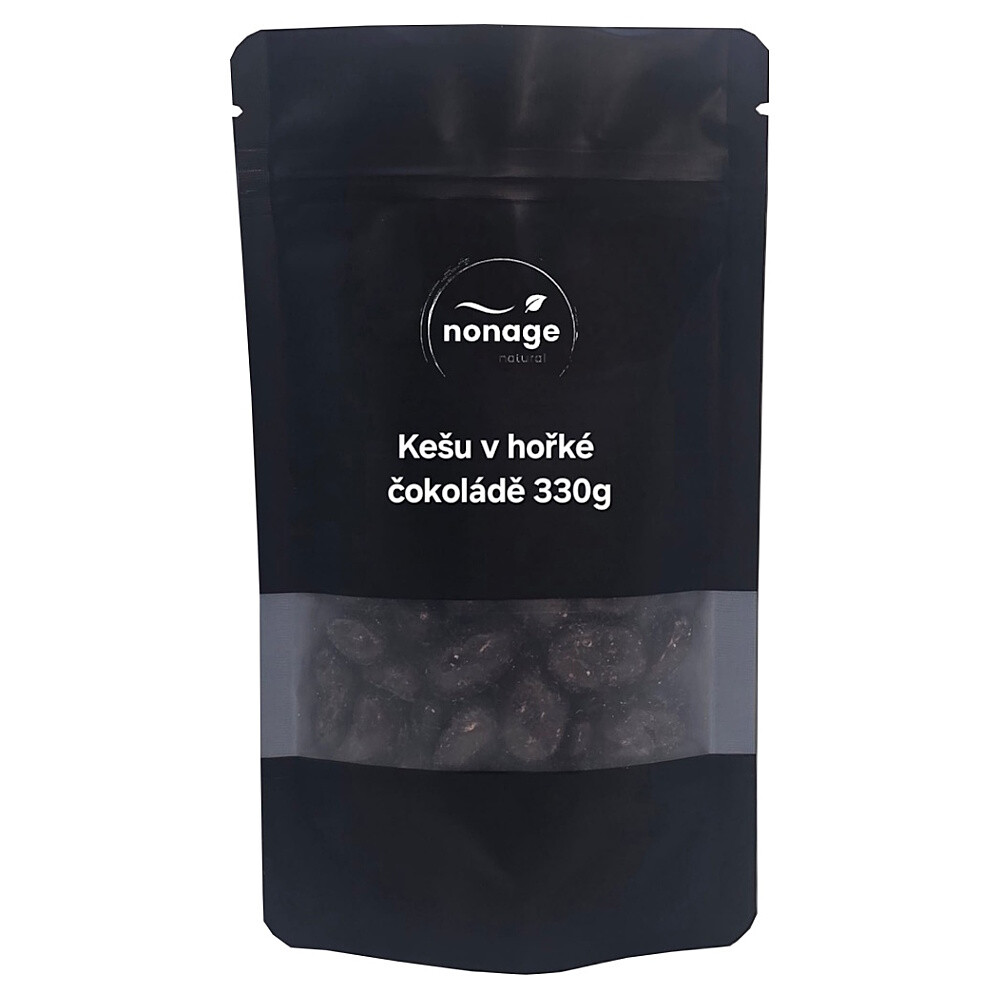 NONAGE Kešu v hořké čokoládě 330 g