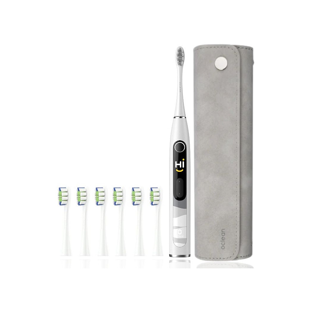 OCLEAN Sada sonický kartáček X10 šedý 6x hlavice a pouzdro