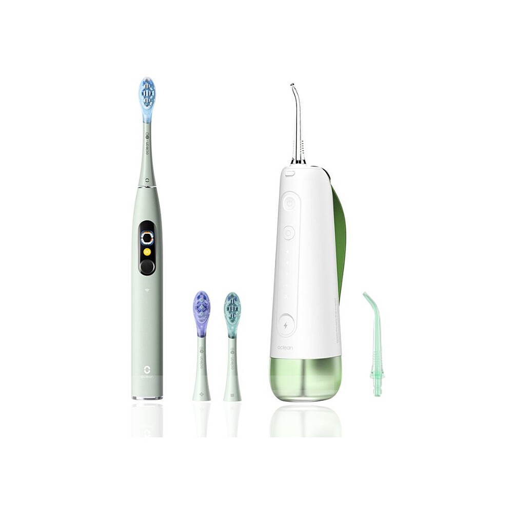 OCLEAN Sada zelená sonický kartáček X Ultra a ústní sprcha W10