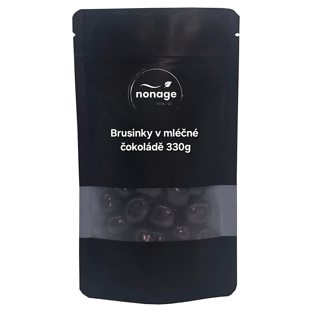 NONAGE Brusinky v mléčné čokoládě 330 g