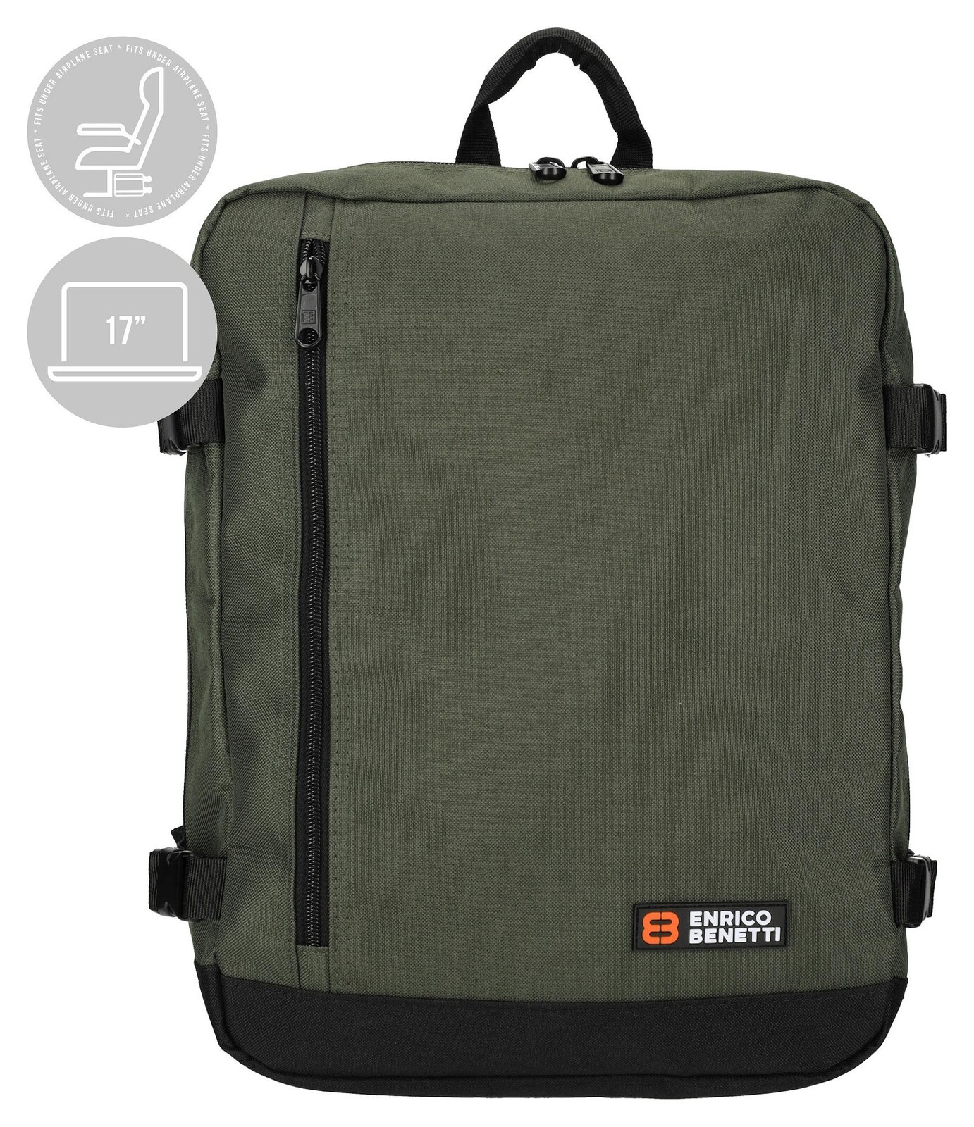 Batoh do letadla 40x30x20 Enrico Benetti Amsterdam 54687 Olive