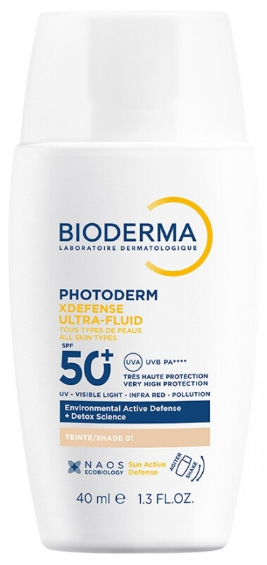Tónovaný ochranný fluid SPF 50+ Photoderm (XDefense Ultra-Fluid Tinted) Aveda / Odstín: 03 - 40 ml