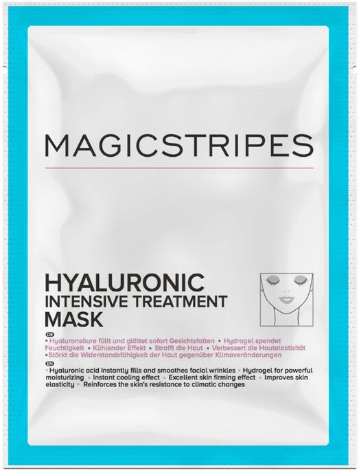 Hydratační pleťová maska s kyselinou hyaluronovou (Hyaluronic Intensive Treatment Mask) MAGICSTRIPES / Varianta: 1 ks - 1 ks