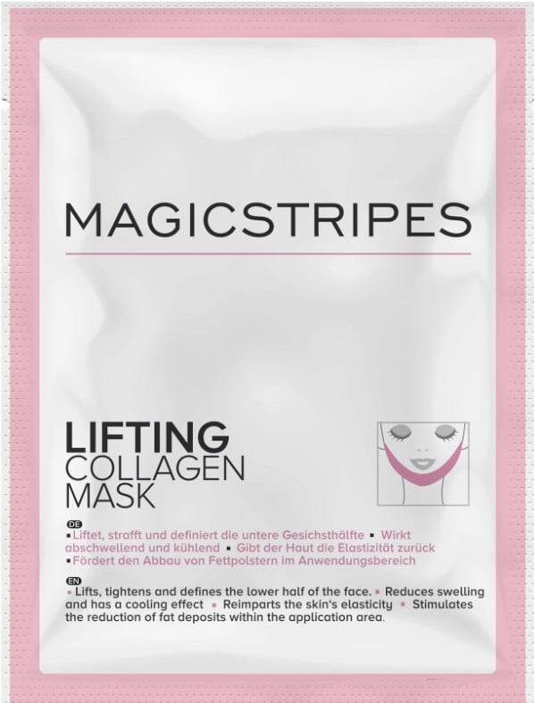 Liftingová kolagenová maska pro zpevnění kontur (Lifting Collagen Mask) MAGICSTRIPES / Varianta: 1 ks - 1 ks