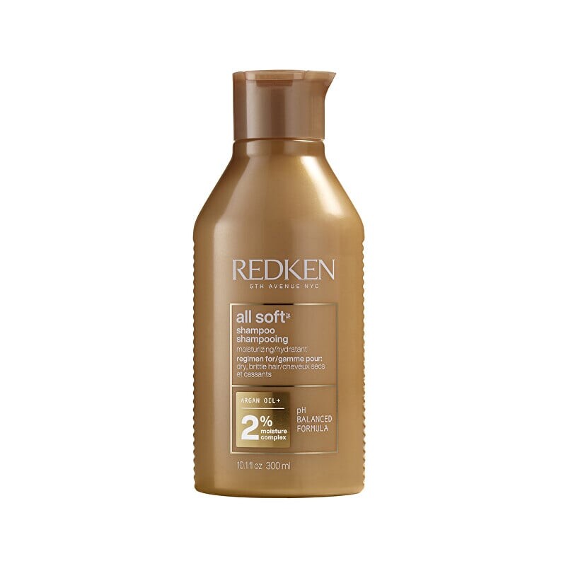 Zjemňující šampon pro suché a křehké vlasy All Soft (Shampoo) 500 ml / náhradní náplň Redken