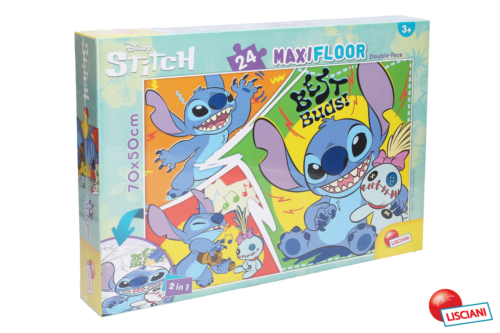Stitch puzzle maxi oboustranné 70x50 cm 24 dílků