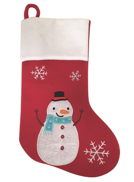 Mikulášská dekorační punčocha 25 x 40 x 2 cm + poutko