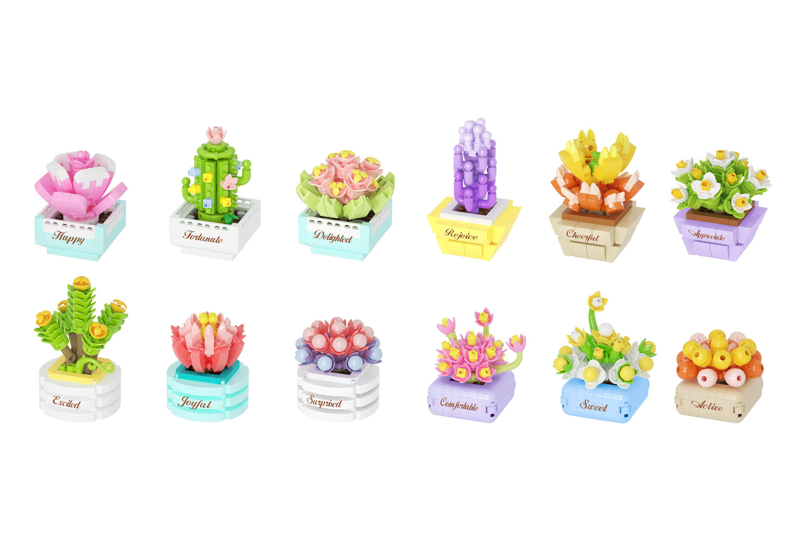 KOCO stavebnice mini rostliny