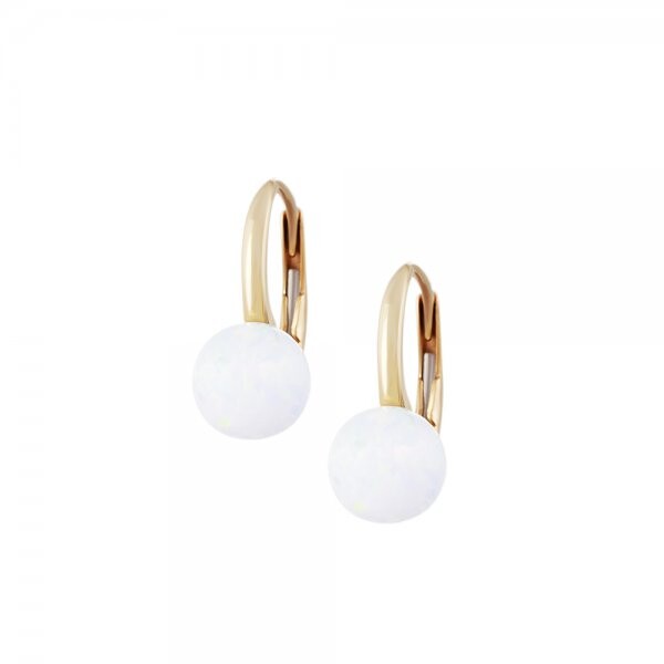 Náušnice se syntetickými opály 237-087-001149 1.90g