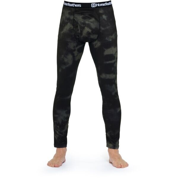 Horsefeathers RILEY Pánské termo kalhoty, tmavě zelená, velikost