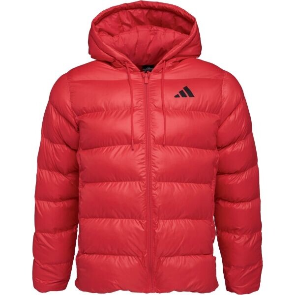 adidas ESSENTIALS SD PUF HD JACKET Pánská zimní bunda, červená, velikost XXL
