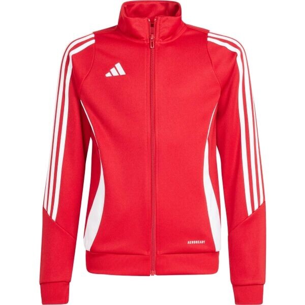 adidas TIRO24 TRAINING JACKET Y Dětská mikina, červená, velikost