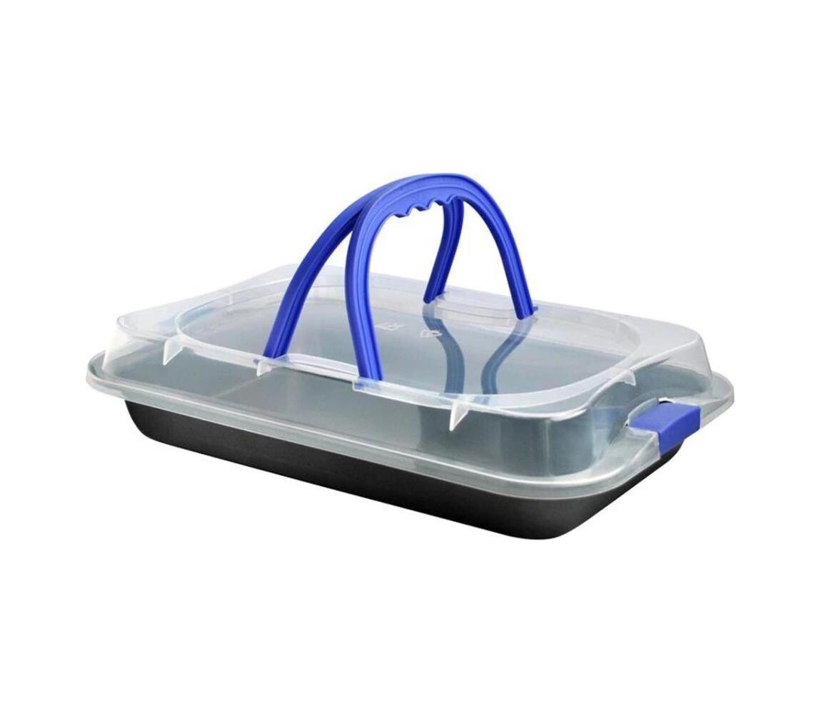 UTC Pekáč s víkem TORO 42x3,8x29 cm černá/modrá 390110