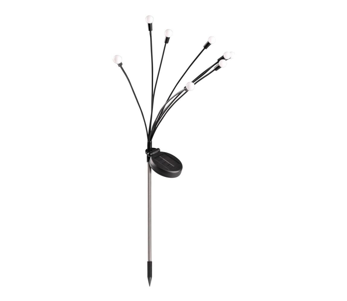 LED Solární svítidlo FIORINI 8xLED/1,2V 600 mAh IP44 černá 325549