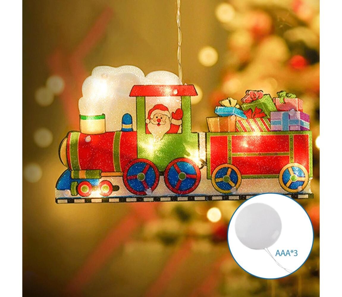 B.V.  - LED Vánoční dekorace LED/3xAAA vláček 13,4cm B10303K67