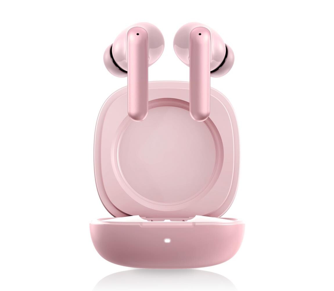 Niceboy Pins 4 PRO - Bezdrátová sluchátka s ANC 380 mAh + 2x 35 mAh IP54 růžová pins-4-pro-pink