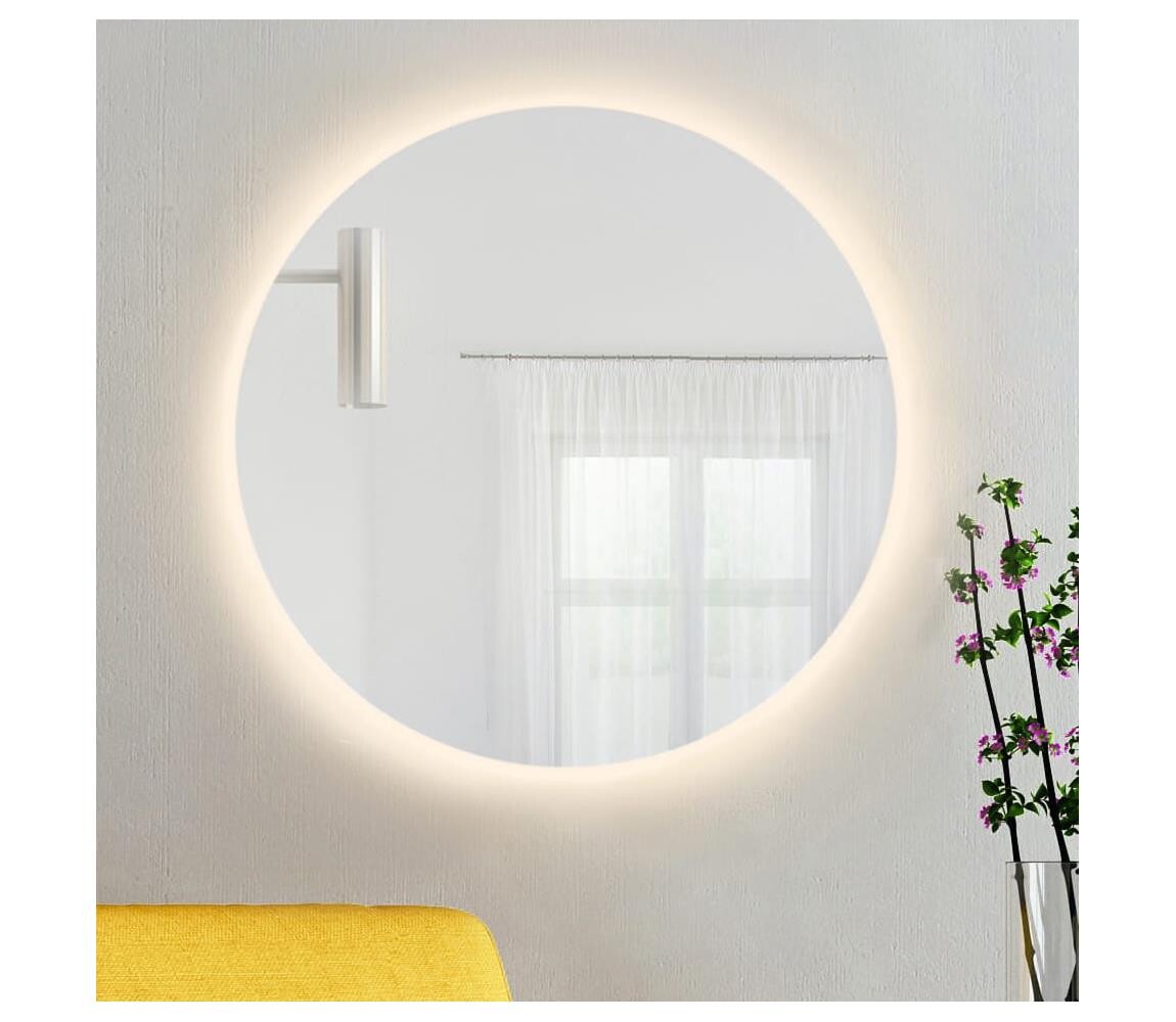 Baltica Design - LED Koup. zrcadlo s pods. BRIGHT 15W/230V 3000K pr. 80 cm IP65 Bright No edges 80 warm