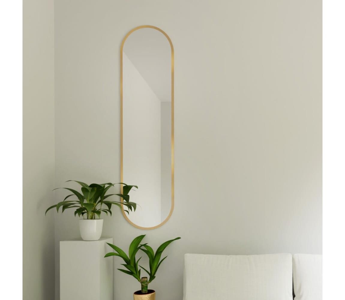 Baltica Design - Nástěnné zrcadlo TINY BORDER 155x40 cm zlatá TINY BORDER Pastille 155x40 Golden