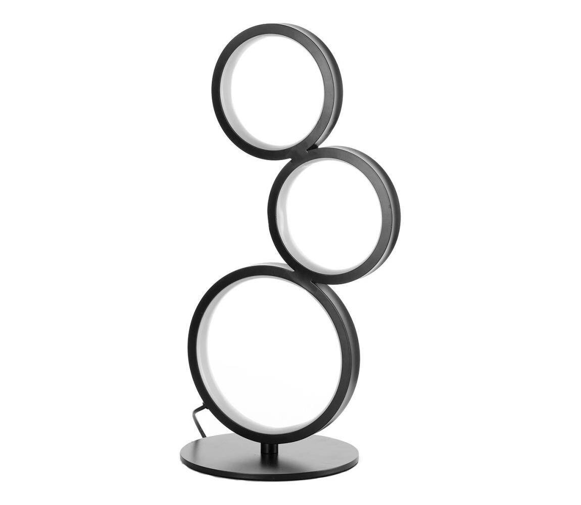 ONLI - LED Stolní lampa RINGS LED/17W/230V 4000K černá 5045/LNF